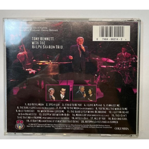 Tony Bennett MTV Unplugged CD 20 Songs 1994 with Ralph Sharon Trio - Picture 3 of 5
